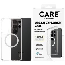 Samsung Galaxy S26 Ultra CARE by PanzerGlass Urban Explorer Transparent Qi dėklas – skaidrus