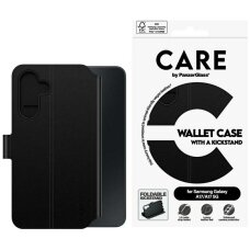 Samsung Galaxy M17 5G / A17 / A17 5G CARE by PanzerGlass Wallet Kickstand dėklas – juodas Samsung Galaxy M17 5G / A17 / A17 5G CARE by PanzerGlass Wallet Kickstand dėklas – juodas