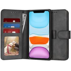 Akcija! Dėklas iPhone 11 - Techsuit Diary Book - juodas