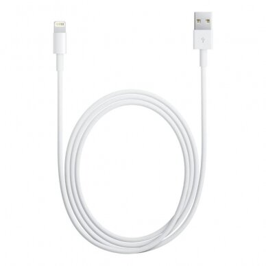 [Užsakomoji prekė] Kabelis USB-A į Lightning, 1m - Apple (MD818ZM/A) - Baltas 1