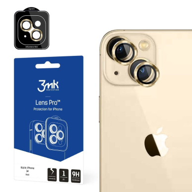 Kameros apsauga 3mk Lens Protection Pro iPhone 14 Auksinė Kameros apsauga 3mk Lens Protection Pro iPhone 14 Auksinė