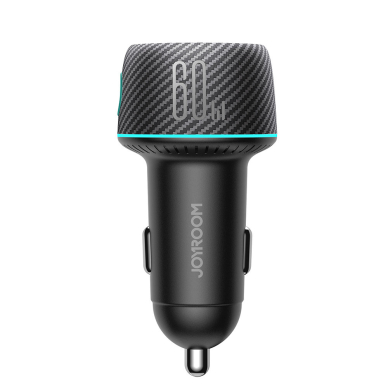 Car charger 60W USB-C USB-A Joyroom JR-CCN01 | Juodas 13 Car charger 60W USB-C USB-A Joyroom JR-CCN01 | Juodas 13