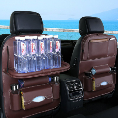 Mažas Staliukas Automobiliui Car organizer for the seat foldable shelf mini car table Juodas 5 Mažas Staliukas Automobiliui Car organizer for the seat foldable shelf mini car table Juodas 5