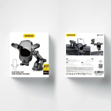 Car phone holder for Dudao F5Pro cockpit - Juodas 4 Car phone holder for Dudao F5Pro cockpit - Juodas 4