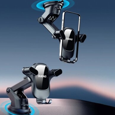 Car phone holder for Dudao F5Pro cockpit - Juodas 6 Car phone holder for Dudao F5Pro cockpit - Juodas 6