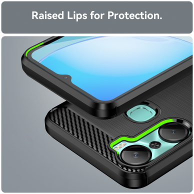 Dėklas Carbon flexible Infinix Hot 12 Pro Juodas 5 Dėklas Carbon flexible Infinix Hot 12 Pro Juodas 5