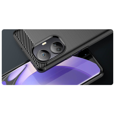 Dėklas Carbon Case flexible Realme 10 Pro+ Juodas 7 Dėklas Carbon Case flexible Realme 10 Pro+ Juodas 7