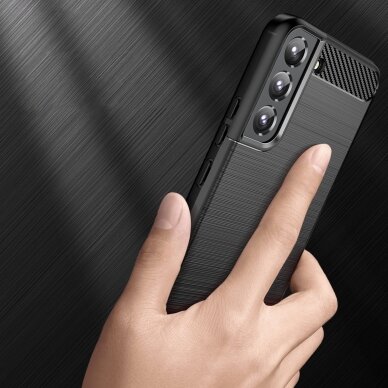 Dėklas Carbon Case  Samsung Galaxy S23 Plus juodas 2