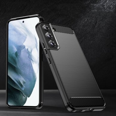 Dėklas Carbon Case Samsung Galaxy S23 Plus juodas 4 Dėklas Carbon Case Samsung Galaxy S23 Plus juodas 4
