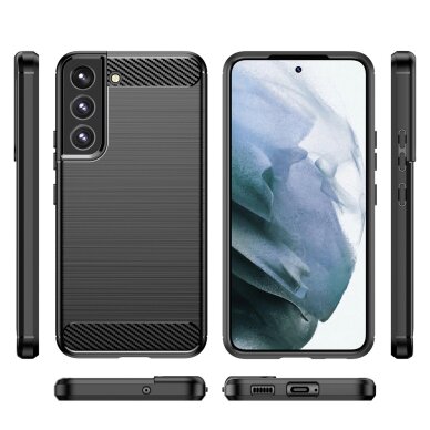 Akcija! Dėklas Carbon Case  Samsung Galaxy S23 Plus juodas  7
