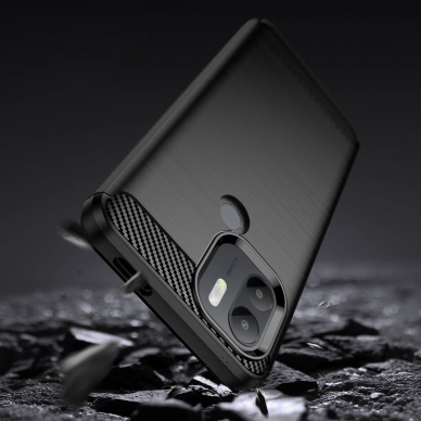 Dėklas Carbon Case flexible Xiaomi Redmi A1+ Juodas 3 Dėklas Carbon Case flexible Xiaomi Redmi A1+ Juodas 3