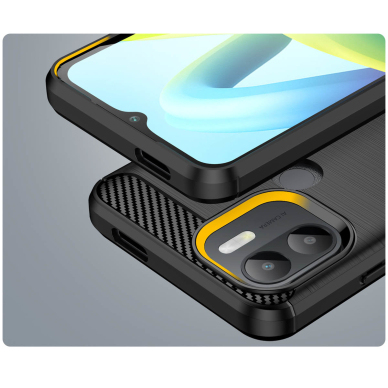 Dėklas Carbon Case flexible Xiaomi Redmi A1+ Juodas 5