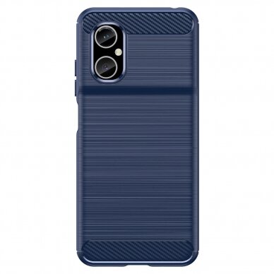 Dėklas Carbon Xiaomi Redmi Note 11E /Redmi 10 5G / Redmi 10 Prime+ 5G / Poco M4 5G Mėlynas 2
