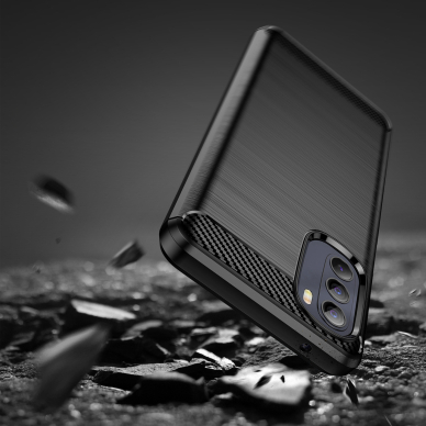 Dėklas Carbon Flexible Motorola Moto G Stylus 2022 Juodas 6