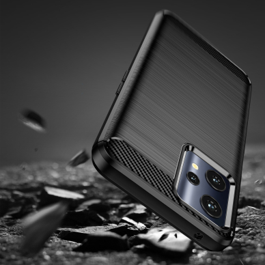 Dėklas Carbon Case Flexible Realme 9 Pro Juodas 8 Dėklas Carbon Case Flexible Realme 9 Pro Juodas 8