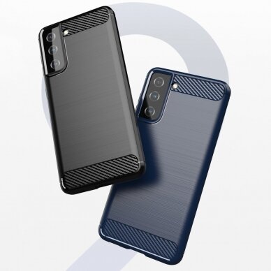 Dėklas Carbon Flexible Samsung Galaxy S21 FE Juodas 4