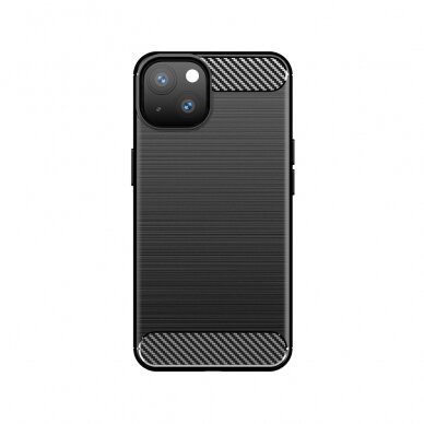 Dėklas Carbon Case Flexible iPhone 13 juodas 6