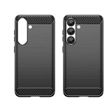 Google Pixel 10 Carbon lankstus silikoninis dėklas - juodas 1