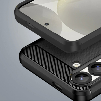 Google Pixel 10 Pro XL Carbon lankstus silikoninis dėklas - juodas 6