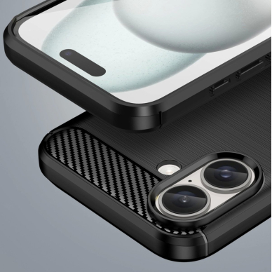 Silikoninis dėklas Carbon iPhone 16 Silicone Case - Juodas 6 Silikoninis dėklas Carbon iPhone 16 Silicone Case - Juodas 6