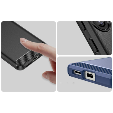 Carbon dėklas iPhone 16E - juodas 10