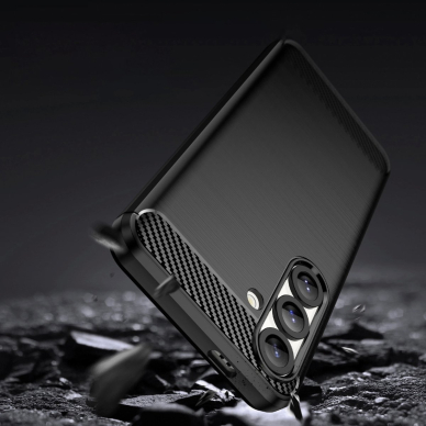Carbon dėklas iPhone 16E - juodas 12