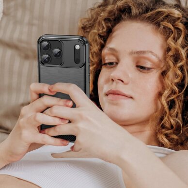 iPhone 17 Pro Max Carbon dėklas – juodas 5