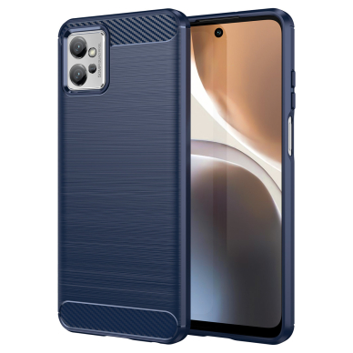 Dėklas Carbon Motorola Moto G32 Mėlynas