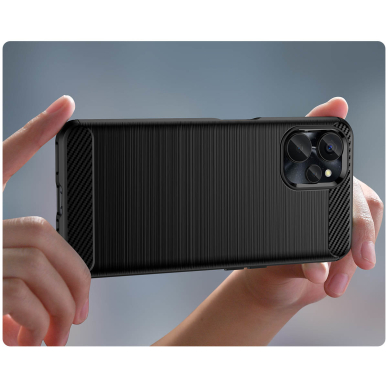 Dėklas Carbon Case Flexible Realme 10 5G / Realme 9i 5G Juodas 5 Dėklas Carbon Case Flexible Realme 10 5G / Realme 9i 5G Juodas 5