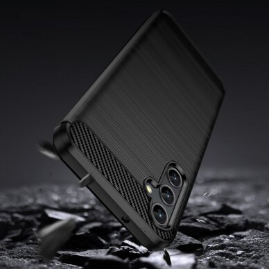 Dėklas Carbon Case Samsung Galaxy A14 5G Juodas 3