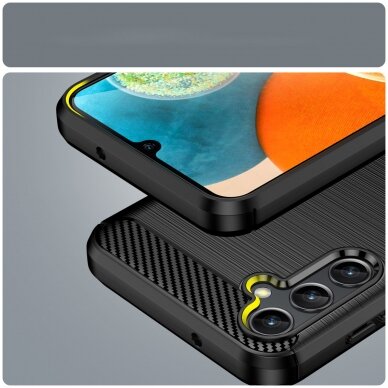 Dėklas Carbon Case Samsung Galaxy A14 5G Juodas 6