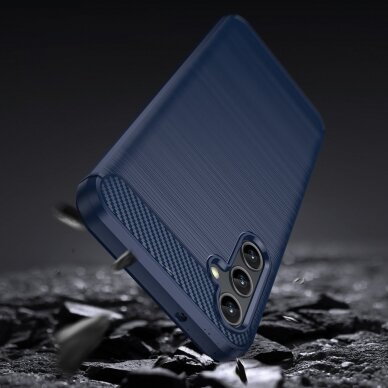 Dėklas Carbon Case Samsung Galaxy A14 5G Mėlynas 3