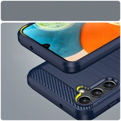 Dėklas Carbon Case Samsung Galaxy A14 5G Mėlynas 6