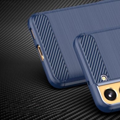 Dėklas Carbon Case Samsung Galaxy S23 mėlynas 3