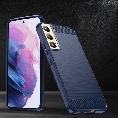 Dėklas Carbon Case Samsung Galaxy S23 mėlynas 6 Dėklas Carbon Case Samsung Galaxy S23 mėlynas 6
