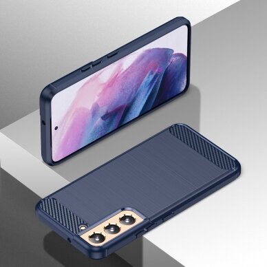 Dėklas Carbon Case Samsung Galaxy S23 mėlynas 7
