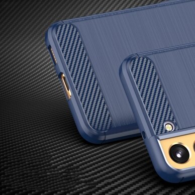 Dėklas Carbon Case Samsung Galaxy S23 Plus mėlynas 2