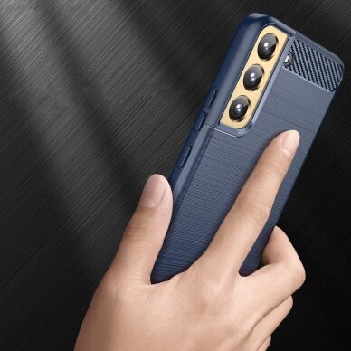 Dėklas Carbon Case Samsung Galaxy S23 Plus mėlynas 3
