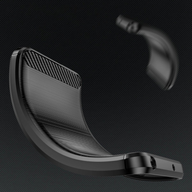 Dėklas Carbon Samsung Galaxy S25 - Juodas 3 Dėklas Carbon Samsung Galaxy S25 - Juodas 3