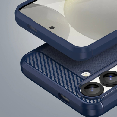Carbon dėklas Samsung Galaxy S25 Edge - mėlynas 7