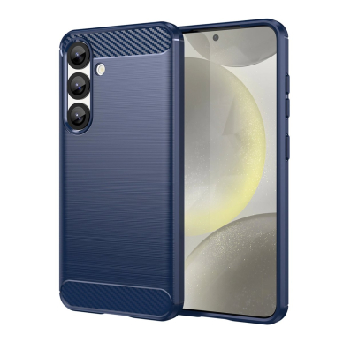 Carbon dėklas Samsung Galaxy S25 Edge - mėlynas