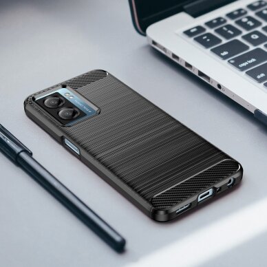 Dėklas Carbon Case for Xiaomi Poco F4 5G Juodas 13 Dėklas Carbon Case for Xiaomi Poco F4 5G Juodas 13