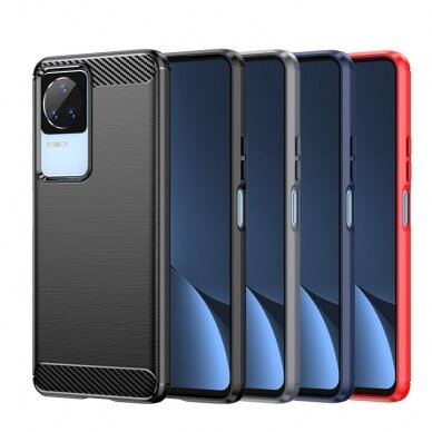 Dėklas Carbon Case for Xiaomi Poco F4 5G Juodas 8 Dėklas Carbon Case for Xiaomi Poco F4 5G Juodas 8