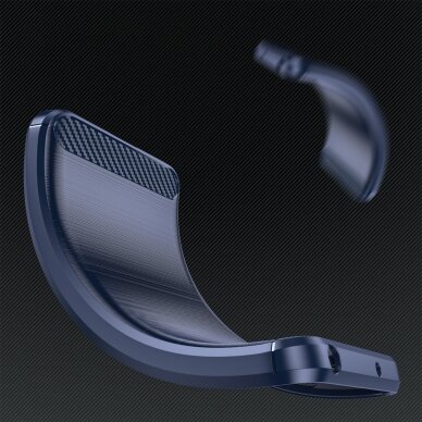 Dėklas Carbon Xiaomi Poco F4 5G Mėlynas 3