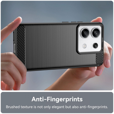 Dėklas Carbon Case for Xiaomi Redmi Note 13 Pro - Juodas 4