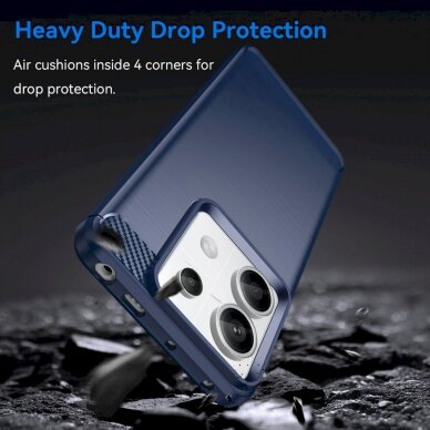 Dėklas Carbon Case for Xiaomi Redmi Note 13 Pro - Mėlynas 2 Dėklas Carbon Case for Xiaomi Redmi Note 13 Pro - Mėlynas 2
