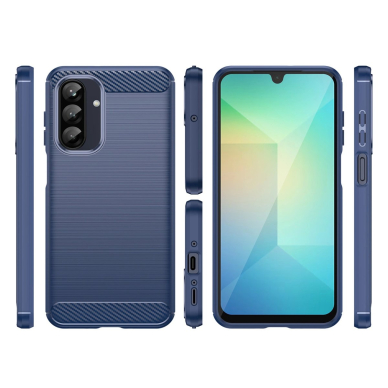 Carbon dėklas Samsung Galaxy A26 - mėlynas 2 Carbon dėklas Samsung Galaxy A26 - mėlynas 2
