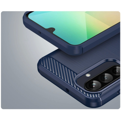 Carbon dėklas Samsung Galaxy A26 - mėlynas 5