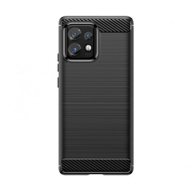 Dėklas Carbon Motorola Edge 40 Pro - Juodas Dėklas Carbon Motorola Edge 40 Pro - Juodas