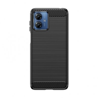 Dėklas Carbon Motorola G14 - Juodas